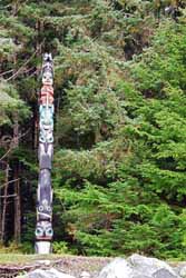 Totem Pole in Sitka-Photo Peggy Vaugelade