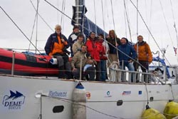 Crew members of the expedition at Reykjavik - Delphine Maratier