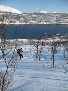 Ski dans les Alpes de Lyngen